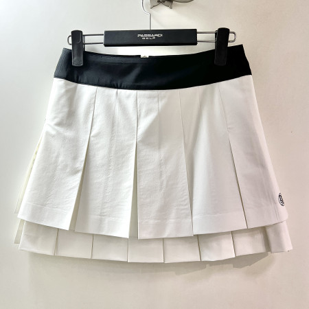 [행복한백화점][파사디]2단 주름 큐롯 스커트 오프화이트 여성 치마 P25SSK531M