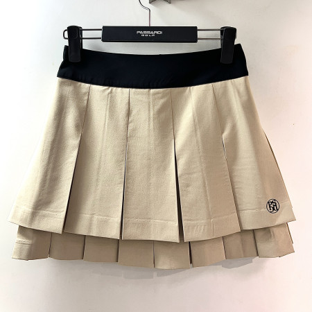 [행복한백화점][파사디]2단 주름 큐롯 스커트 베이지 여성 치마 P25SSK531M