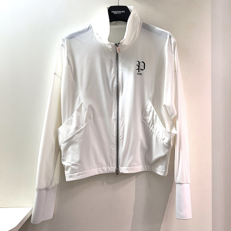 [행복한백화점][파사디]간절기 드랍 소매 집업 점퍼 화이트 여성 P25SWJ701X