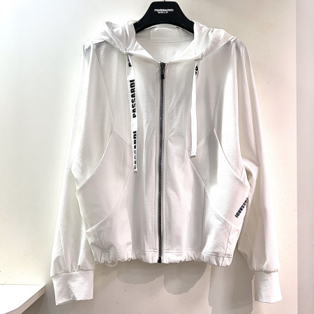 [행복한백화점][파사디]포켓 후드 집업 바람막이 점퍼 화이트 여성 P25STJ141M