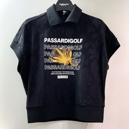 [행복한백화점][파사디]플라워 JQD 요꼬 반팔 티셔츠 블랙 여성 P25MTT173M