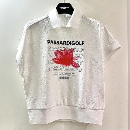 [행복한백화점][파사디]플라워 JQD 요꼬 반팔 티셔츠 화이트 여성 P25MTT173M