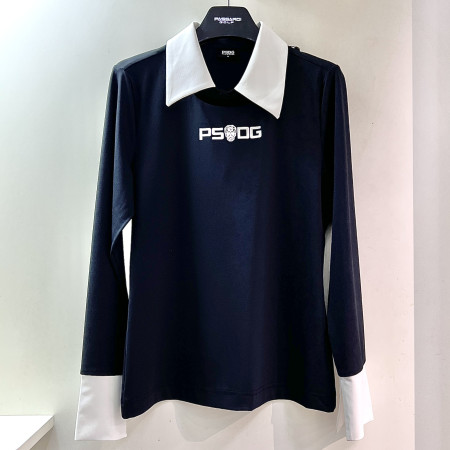 [행복한백화점][파사디]와이드에이 컷아웃 제에리 긴팔 티셔츠 블랙 여성 P25STY133X