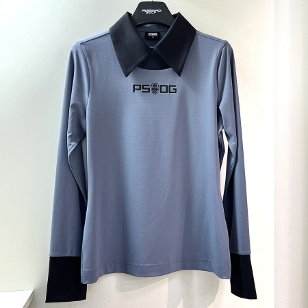 [행복한백화점][파사디]와이드에이 컷아웃 제에리 긴팔 티셔츠 차콜그레이 여성 P25STY133X