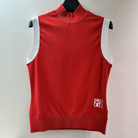 [행복한백화점][파사디]하이넥 민소매 풀오버 니트 레드 여성 P25MKS394M