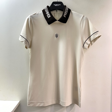 [행복한백화점][파사디]카라배색 반팔 티셔츠 아이베이지 여성 P25MTT175X