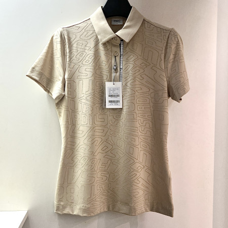 [행복한백화점][파사디]메쉬 자카드 제에리 반팔 티셔츠 베이지 여성 P25MTY165X