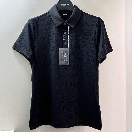 [행복한백화점][파사디]메쉬 자카드 제에리 반팔 티셔츠 블랙 여성 P25MTY165X