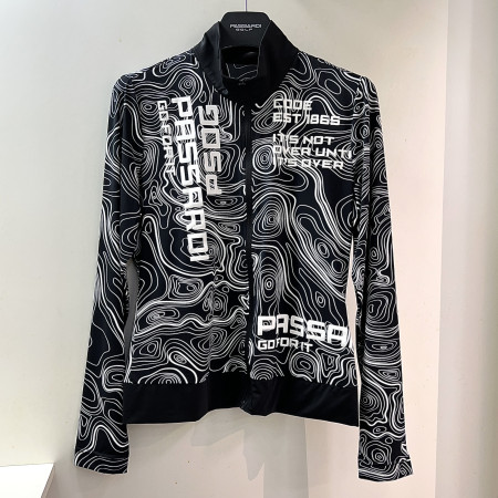 [행복한백화점][파사디]냉감프린트 풀집업 티점퍼 블랙 여성 P25MTJ193X