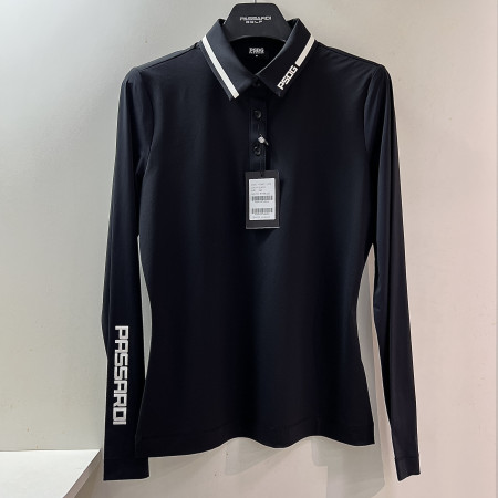 [행복한백화점][파사디]기본 여름 긴팔 제에리 티셔츠 블랙 여성 P25MTY167X