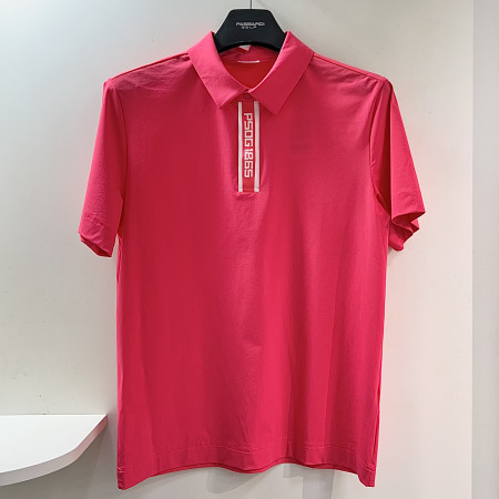 [행복한백화점][파사디]로고배색 제에리 반팔 티셔츠 딥코랄 남성 Q25MTY075X