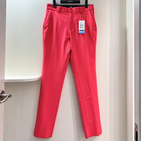 [행복한백화점][파사디]로고 펀칭 디테일 일자핏 팬츠 코랄 남성 바지 Q25MSL454X