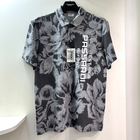 [행복한백화점][파사디]시즌패턴 로고포인트 반팔 제에리 티셔츠 차콜그레이 남성 Q25MTY074X