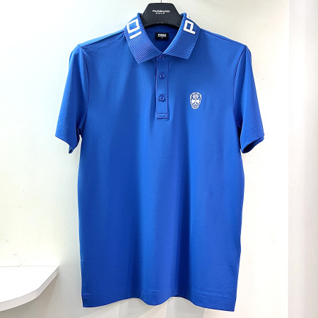 [행복한백화점][파사디]에리 로고배색 니트카라 반팔 티셔츠 다크블루 남성 Q25MTT078X