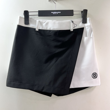 [행복한백화점][파사디]투톤 랩 스판 치마바지 화이트 여성 P24MSK571M