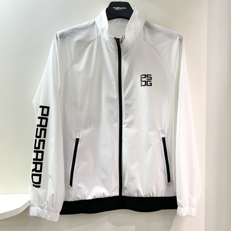 [행복한백화점][파사디]간절기 스컬프린팅 집업 점퍼 화이트 남성 Q25SWJ603X