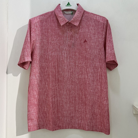 [행복한백화점][그린조이]솔리드 프린트 반팔 카라 티셔츠 핑크 남성 GS25KY25M