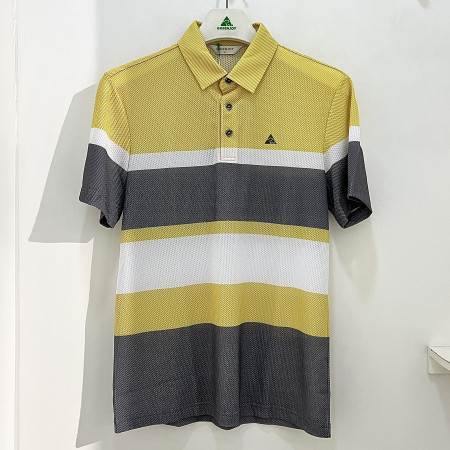 [행복한백화점][그린조이]빅 ST 프린트 반팔 카라 티셔츠 옐로우 남성 GS25KY27M