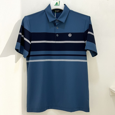 [행복한백화점][그린조이]ST 포인트 반팔 카라 티셔츠 틸블루 남성 GS25KY29M