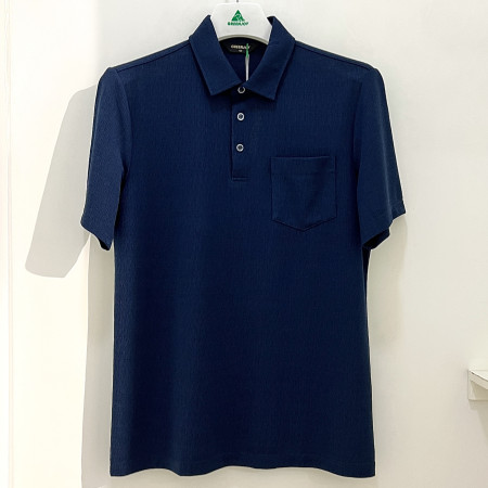 [행복한백화점][그린조이]클링클 반팔 카라 티셔츠 네이비 남성 GS25KY21M