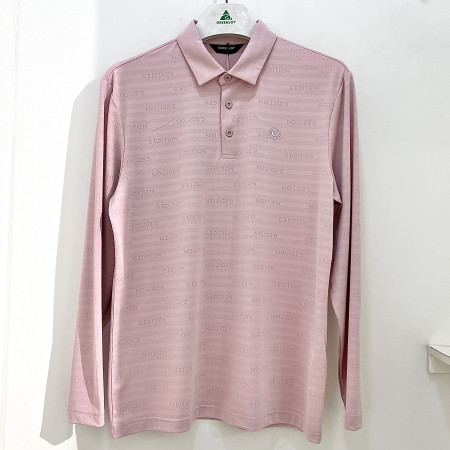 [행복한백화점][그린조이]메쉬 JQD 긴팔 카라 티셔츠 라이트핑크 남성 GP25KY53M