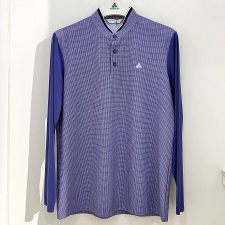 [행복한백화점][그린조이]프린트 냉감소매 차이나 티셔츠 퍼플 남성 GP25KL21M