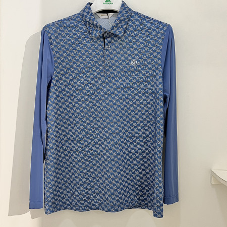 [행복한백화점][그린조이]G로고 프린트 냉감 소매 티셔츠 블루 남성 GP25KY54M