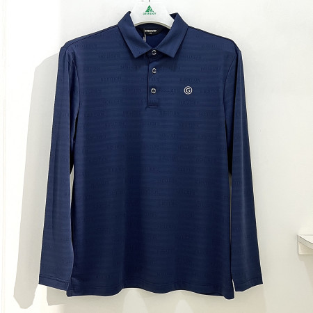 [행복한백화점][그린조이]메쉬 JQD 긴팔 카라 티셔츠 네이비 남성 GP25KY53M