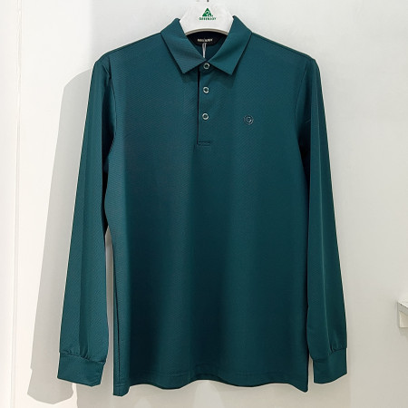 [행복한백화점][그린조이]시보리 3버튼 긴팔 PK 티셔츠 그린 남성 GP25KY52M