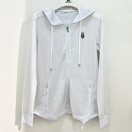 [행복한백화점][그린조이]메쉬 후드 집업 점퍼 화이트 여성 GP23KJ22W