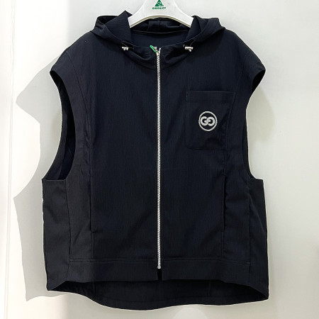 [행복한백화점][그린조이]솔리드 후드베스트 블랙 여성 조끼 GP25WV23W