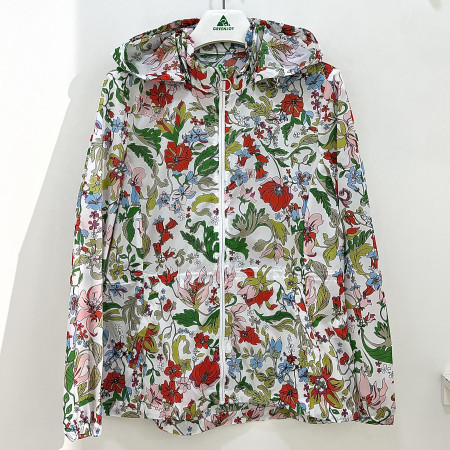 [행복한백화점][그린조이]플라워 프린트 경량 점퍼 화이트 여성 바람막이 GP25WJ27W