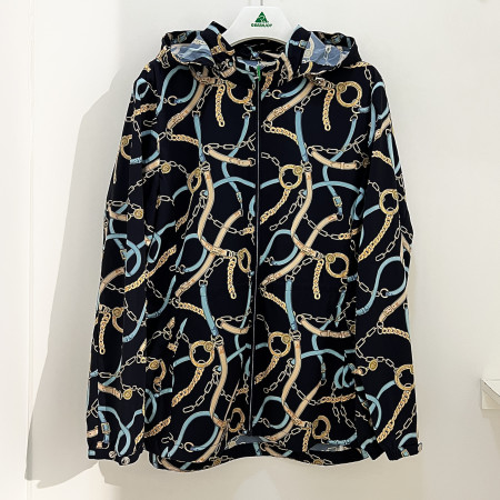 [행복한백화점][그린조이]체인 프린트 사파리 점퍼 네이비 여성 GP25WJ25W