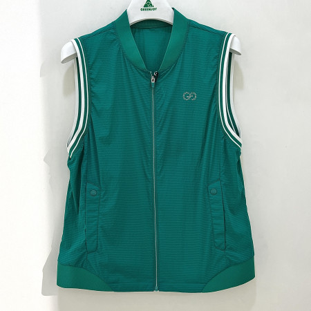 [행복한백화점][그린조이]솔리드 라운드 베스트 조끼 그린 여성 GP25WV51W