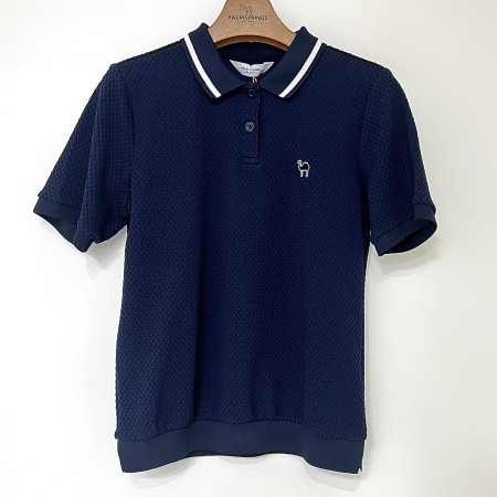 [행복한백화점][팜스프링스]배색라인 반팔 티셔츠 네이비 여성 STSL252284