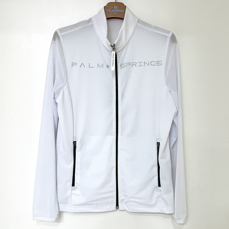 [행복한백화점][팜스프링스]소매 시스루배색 집업 점퍼 화이트 여성 SJJL252654