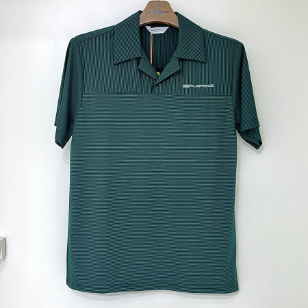 [행복한백화점][팜스프링스]스트라이프 반팔 카라 티셔츠 그린 남성 STSM252167