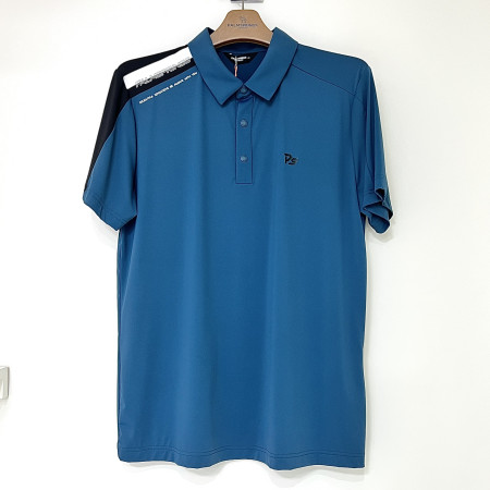 [행복한백화점][팜스프링스]미니로고 반팔 카라 티셔츠 틸블루 남성 STSM252165