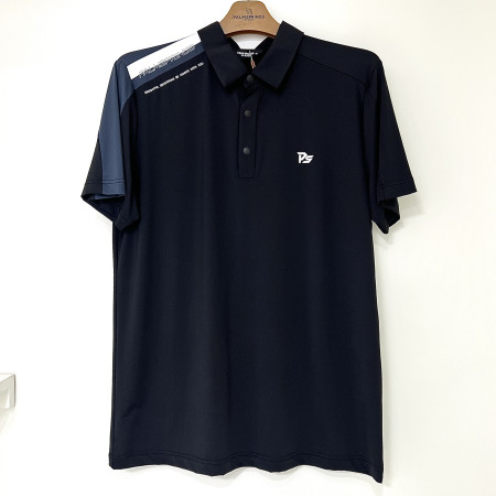 [행복한백화점][팜스프링스]미니로고 반팔 카라 티셔츠 블랙 남성 STSM252165