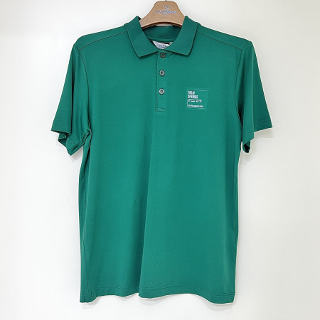 [행복한백화점][팜스프링스]로고 반팔 카라 티셔츠 그린 남성 STSM252170