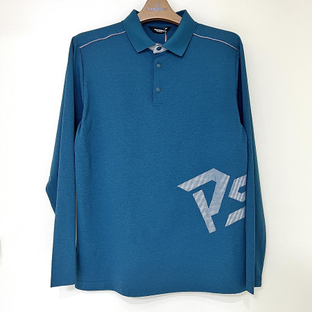 [행복한백화점][팜스프링스]로고프린트 카라 티셔츠 틸블루 남성 STSM251102