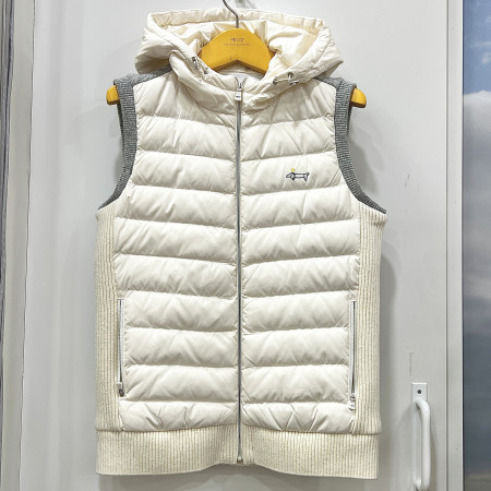 [행복한백화점][루이까스텔]윈터 골프 루카 그래픽 덕다운 베스트 라이트그레이 여성 7LEVT001