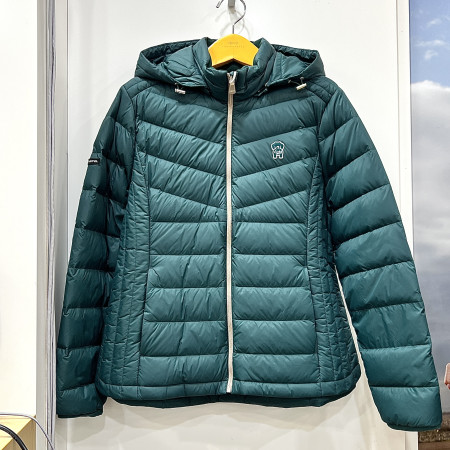 [행복한백화점][루이까스텔]구스다운 경량 점퍼 그린 여성 7LEJP905