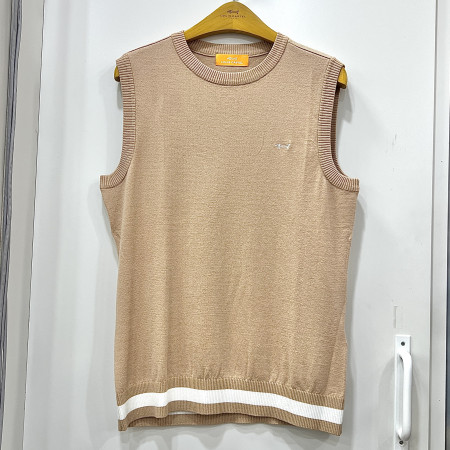 [행복한백화점][루이까스텔]간절기 캐주얼 라운드 니트 조끼 베이지 여성 7LDVT901