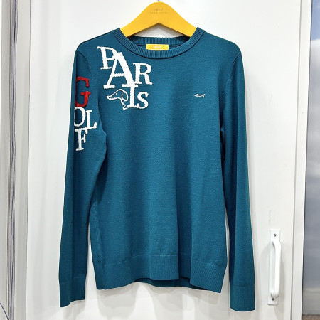 [행복한백화점][루이까스텔]시그니처 원포인트 라운드 니트 티셔츠 터키블루 여성 7LESW904