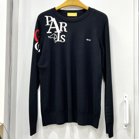 [행복한백화점][루이까스텔]시그니처 원포인트 라운드 니트 티셔츠 블랙 여성 7LESW904