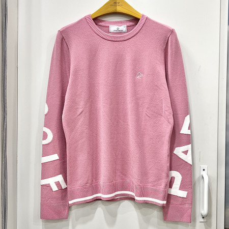 [행복한백화점][루이까스텔]FW 엠블럼 라운드 니트 핑크 여성 7FDSW936