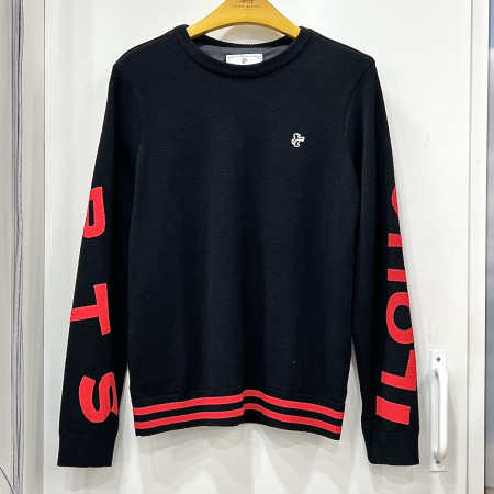 [행복한백화점][루이까스텔]레터링 하트 인타샤 방풍 스웨터 레드 여성 7LESW003