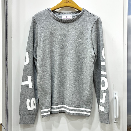 [행복한백화점][루이까스텔]레터링 하트 인타샤 방풍 스웨터 라이트그레이 여성 7LESW003