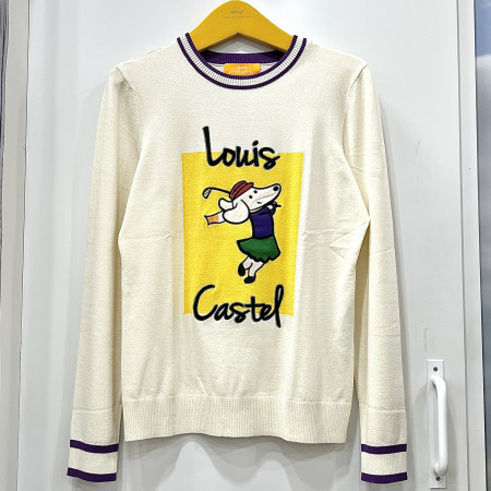 [행복한백화점][루이까스텔]루카 자수 니트 아이보리 여성 7LDSW937